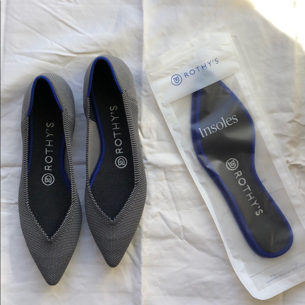 Rothys The point grey and charcoal